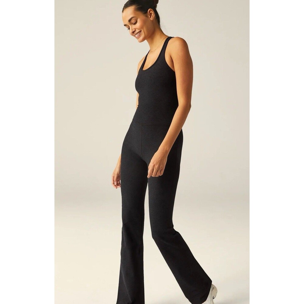BEYOND YOGA Spacedye All Around Jumpsuit Dark Gray Sz XS NWOT